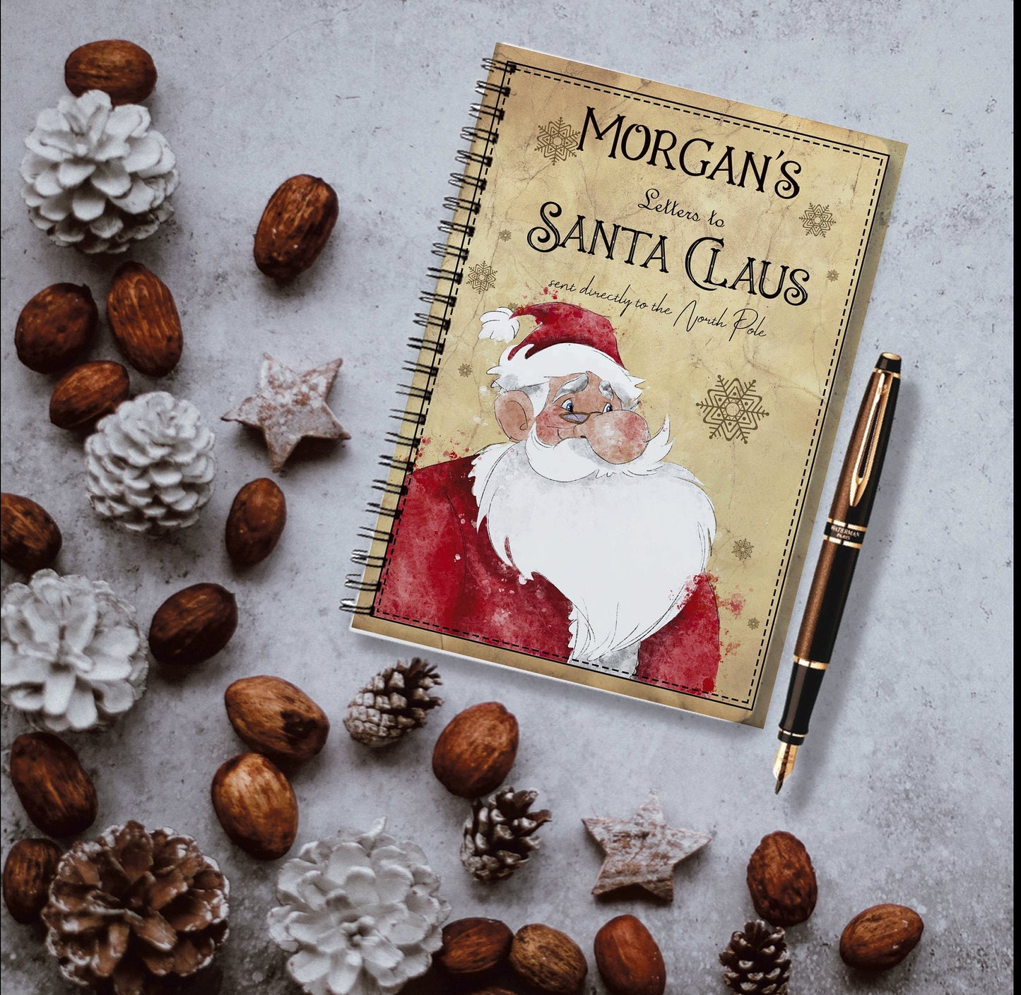 Santa Personalised Christmas Cushion, Santa Family Christmas Cushion, Father Christmas Family Christmas Decor, Christmas Gift