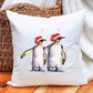 Penguin Christmas Cushion, Penguin Personalised Luxury Cushion Gift, Christmas Gift For Couples, Christmas Gifts For Her, Xmas Gifts For Him