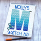 Kids Personalised Sketch Pad, Poppit Fidget Children’s Sketch Pad, Poppit Design Sketch Pad, Poppit Fidget Kids Drawing Pad, Sensory Gift