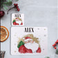 Santa Christmas Placemat and Coaster Set, Personalised Santa Christmas Placemat, Christmas Placemat And Coaster