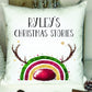 Personalised Christmas Book Cushion, Personalised Book Cushion, Christmas Stories Book Cushion