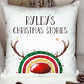 Personalised Christmas Book Cushion, Personalised Book Cushion, Christmas Stories Book Cushion