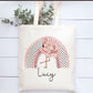 Flamingo Tote Bag, Personalised Flamingo Rainbow Design Tote Bag, Personalised Tote Bag Gift, Personalised Shopping Bag, Secret Santa Gift
