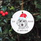 Personalised Dog Bauble, Santa Paws Christmas Tree Decoration, Pet Christmas Bauble, Personalised Dog Ornament, Cockapoo Bauble
