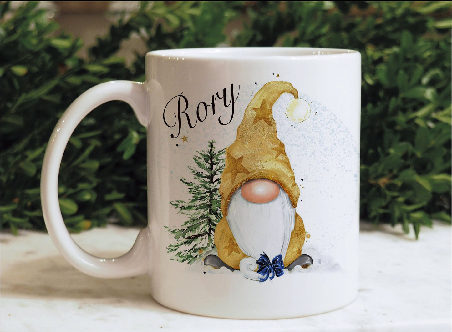 Gonk Christmas Placemat and Coaster Set, Personalised Christmas Gnome Placemat, Christmas Gnome Placemat And Coaster