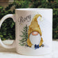 Gonk Christmas Placemat and Coaster Set, Personalised Christmas Gnome Placemat, Christmas Gnome Placemat And Coaster