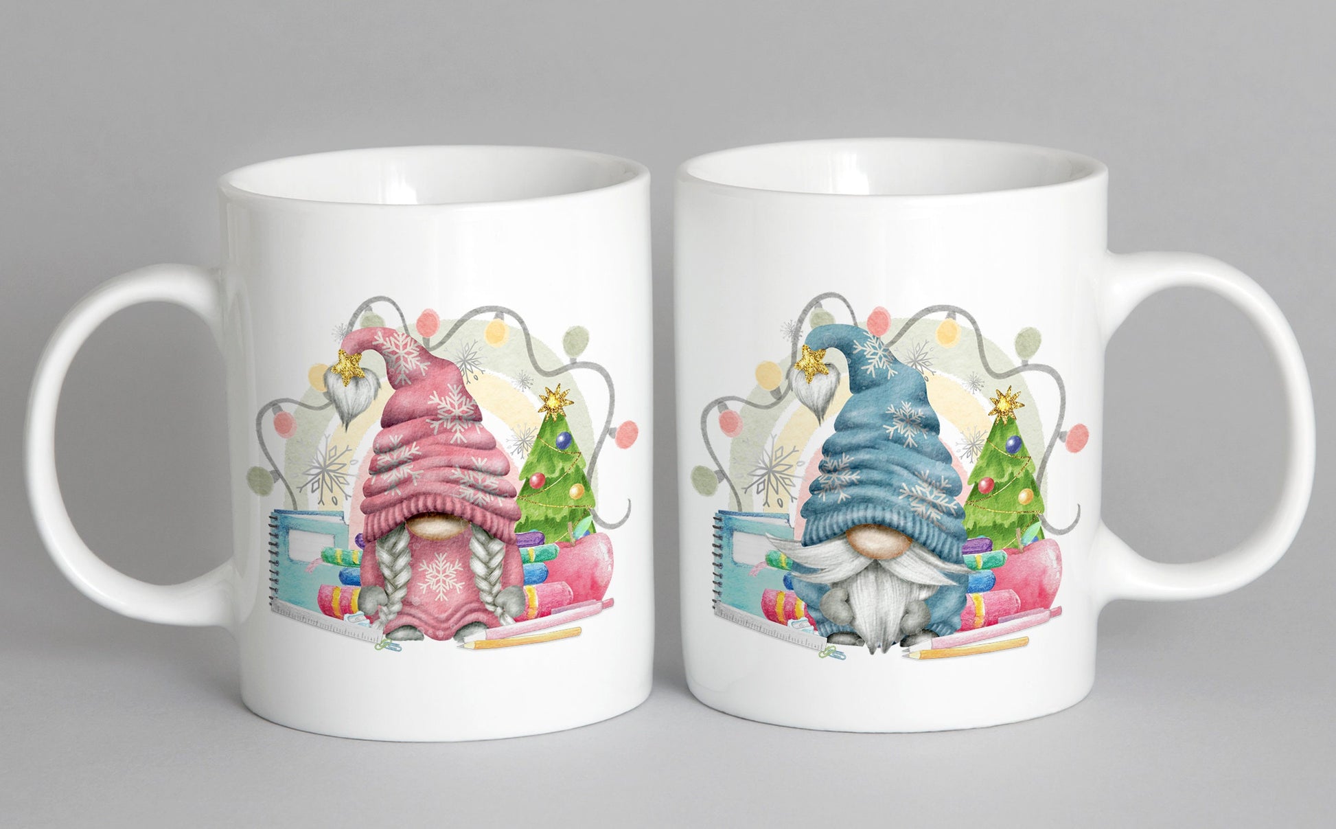 Teacher Gift, Personalised Teacher Gonk Mug, Teaching Assistant Gift, Gnome Mug Set Gift For Her, Male Teacher Gift, Secret Santa Teacher