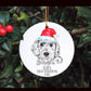 Dog First Christmas Bauble, Santa Paws Christmas Tree Decoration, Pet Christmas Bauble, Personalised Dog Ornament, Cockapoo Bauble