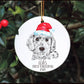 Dog First Christmas Bauble, Santa Paws Christmas Tree Decoration, Pet Christmas Bauble, Personalised Dog Ornament, Cockapoo Bauble