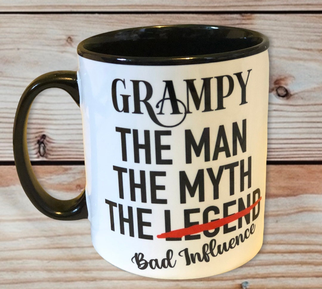Grampy Mug, The Man, The Myth, The Legend, Dad Mug, Stocking Filler Gift Idea, Gift For Him