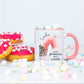 Princess Rainbow Mug Gift, Rainbow Princess Mug Gift Set, Pink Princess Personalised Mug & Coaster Set