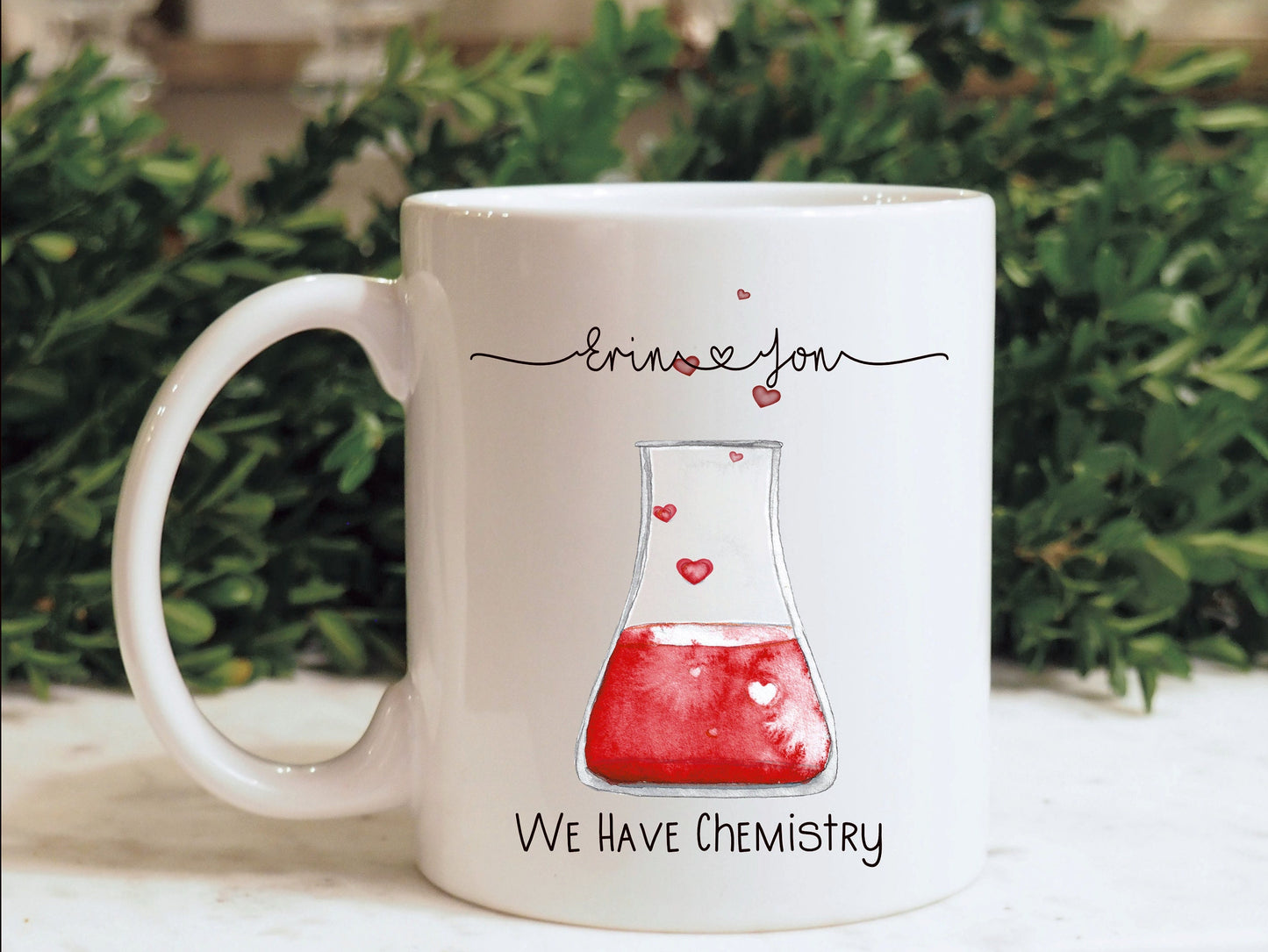 Valentine's Day Gift, Valentine Mug Gift Set, Chemistry, Valentine Gift Set For that Special Someone In Your Life, St Dwynwen's Day