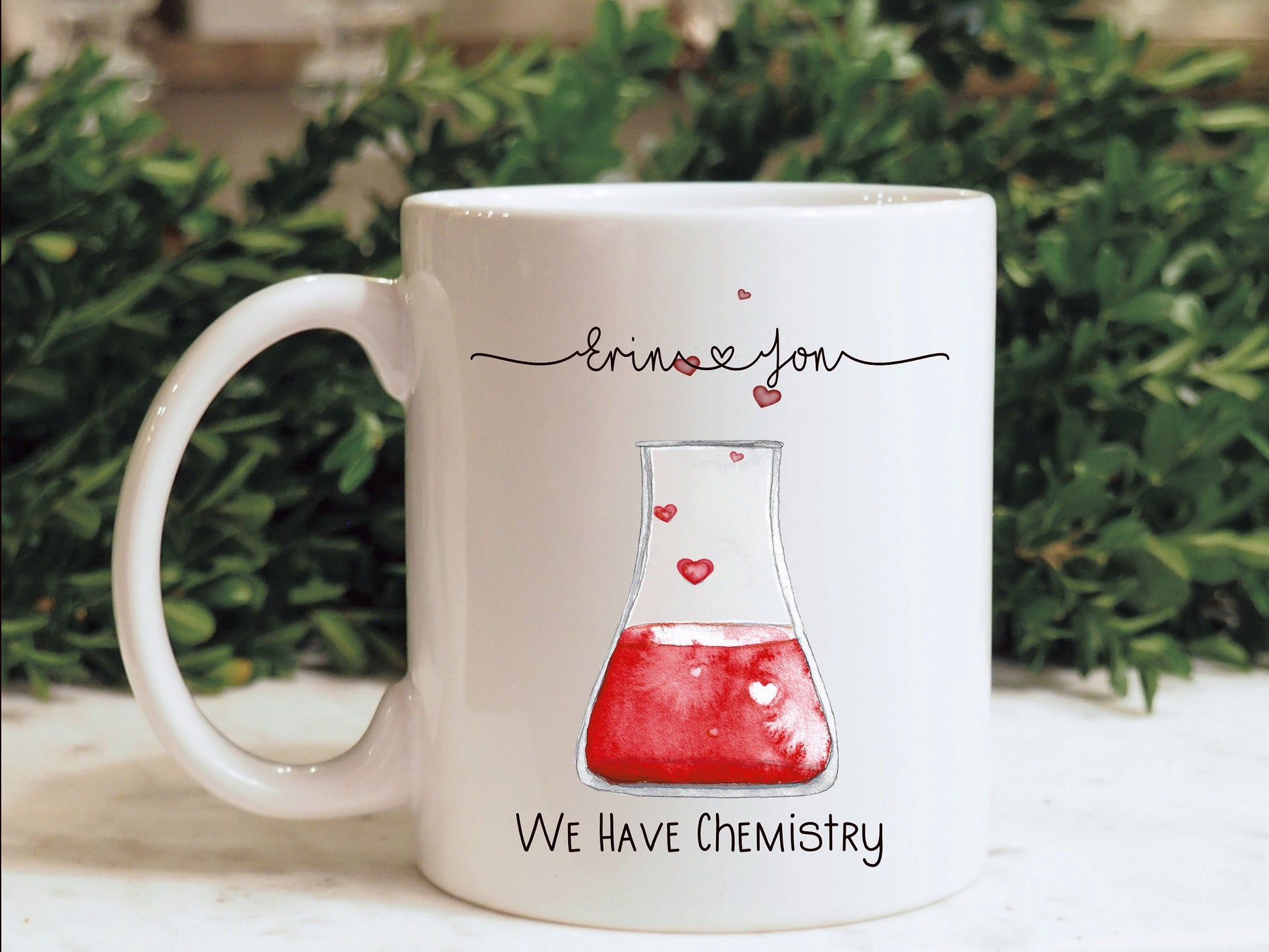 Valentine's Day Gift, Valentine Mug Gift Set, Chemistry, Valentine Gift Set For that Special Someone In Your Life, St Dwynwen's Day