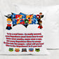 Super Hero Book Cushion, Personalised Superhero Book Cushion, Super Hero Pillow Cover & Insert