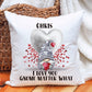 Gnome Valentine Cushion Gift, Personalised Gnome Cushion, Gift For Him, Gift For Her, St Dwynwen's Day Gift, Personalised Gonk Cushion Gift