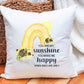 Bee Sunshine Cushion Gift, You Are My Sunshine Cushion Gift. Home Decor, Gift for Her