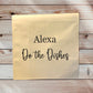 Funny Alexa Tea Towels, Tea Towels, Funny Tea Towels, Alexa Quote, Alexa, Fun Alexa, Kitchen Gift