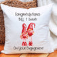Engagement Cushion Gift, Personalised Engagement Cushion Gift, Couple Engagement Gift