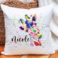 Giraffe Cushion Gift, Personalised Giraffe Cushion Gift, Friend Gift