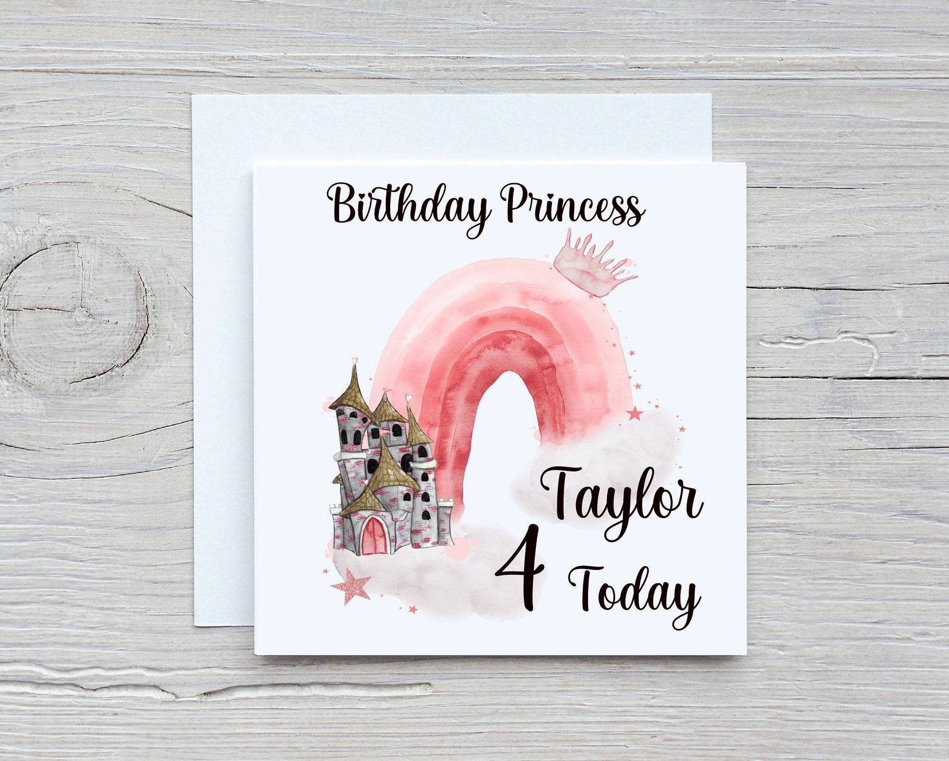 Personalised Prince Birthday Card, Princess Birthday Card, Prince Birthday Card, Personalised Birthday Card