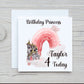 Personalised Princess Birthday Card, Princess Birthday Card, Prince Birthday Card, Personalised Birthday Card