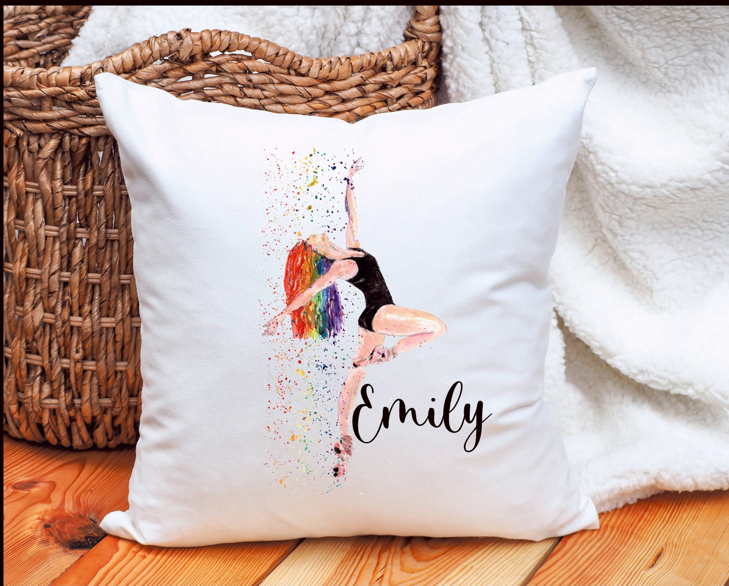 Dancer Cushion Gift, Personalised Dancer Cushion Gift, Ballet Dancer Gift, Daughter Gift, Friend Gift