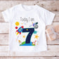 Today I Am 5 Birthday T-Shirt, Rocket Birthday T-Shirt,Personalised Child's Birthday T-Shirt, Today I Am 4, Today I Am 3