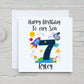 Personalised Son Birthday Card, Personalised Rocket Birthday Card, Today I Am 2, 6 Today, 3 Today