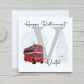 Personalised Retirement Card, London Bus Retirement Card, Retirement Card For Men, Retirement Card For Women