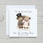 Personalised Wedding Card, Wedding Day Bride & Groom Card