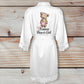 Flower Girl Robe, Personalised Flower Girl Dressing Gown, Kids Satin Flower Girl Robe