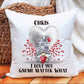 Gnome Valentine Cushion Gift, Personalised Gnome Cushion, Gift For Him, Gift For Her, St Dwynwen's Day Gift, Personalised Gonk Cushion Gift