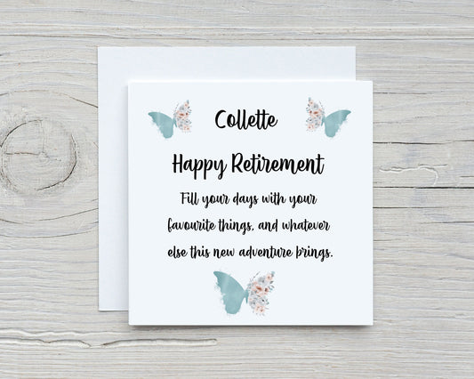 Personalised Retirement Card, Retirement Gift Set, Retirement Gift For Her, Retirement Card For Colleague, Leaving Card