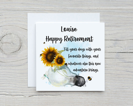 Personalised Retirement Card, Retirement Gift Set, Retirement Gift For Her, Retirement Card For Colleague, Leaving Card