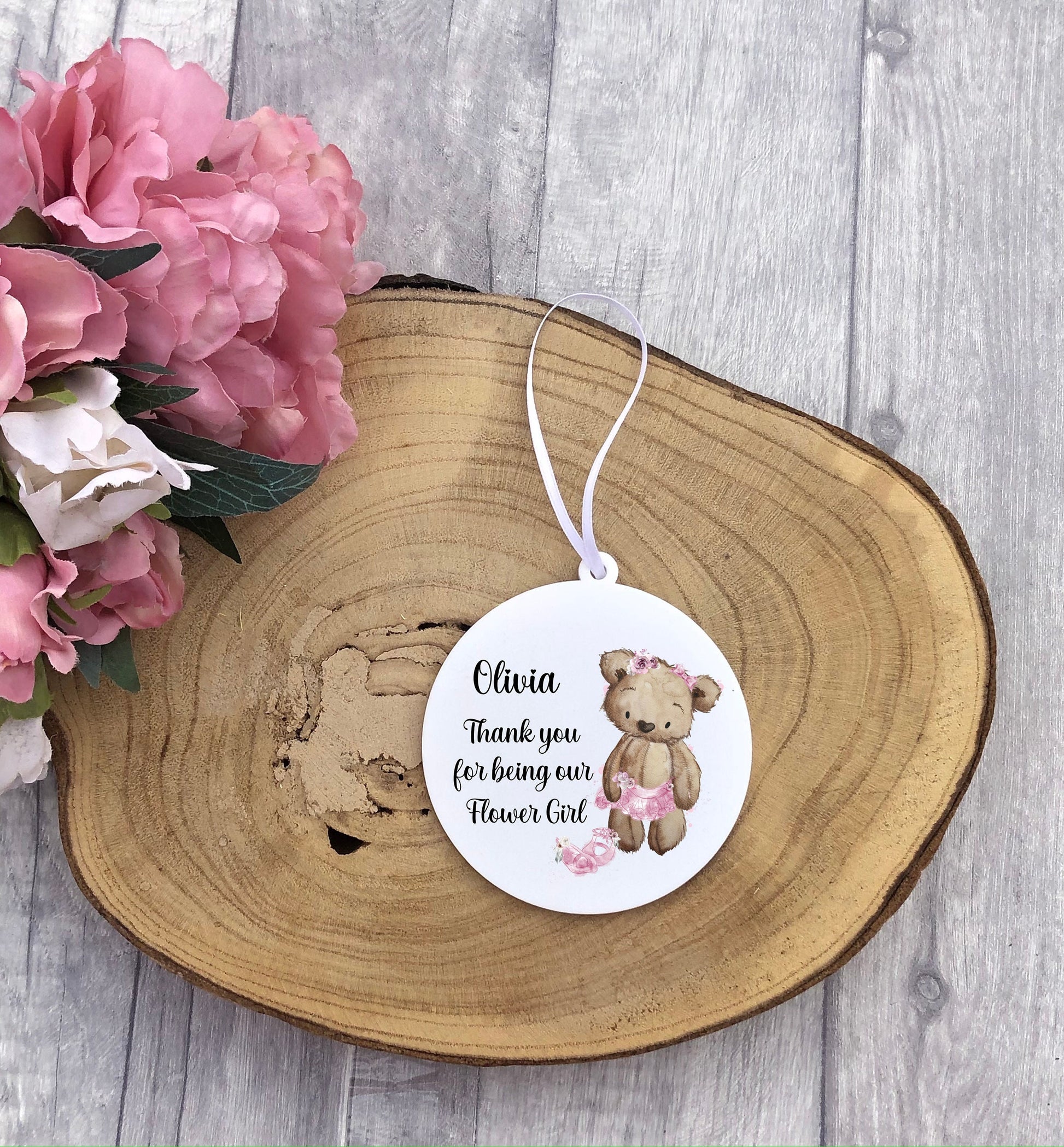 Flower Girl Thank You Gift, Page Boy Thank You Gift, Personalised Flower Girl Wedding Thank You Gift