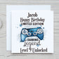 Gamer Birthday Card, Personalised Gamer Birthday Card, Birthday Card For Gamers, Gaming Controller Card, Gaming Card, Level Unlocked