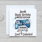 Gamer Birthday Card, Personalised Gamer Birthday Card, Birthday Card For Gamers, Gaming Controller Card, Gaming Card, Level Unlocked