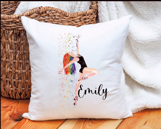 Dancer Cushion Gift, Personalised Dancer Cushion Gift, Ballet Dancer Gift, Daughter Gift, Friend Gift