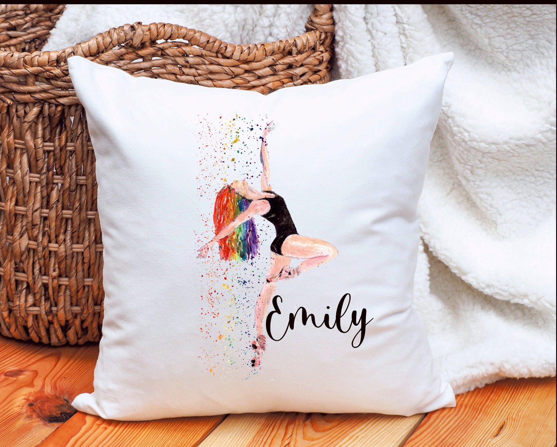 Dancer Cushion Gift, Personalised Dancer Cushion Gift, Ballet Dancer Gift, Daughter Gift, Friend Gift