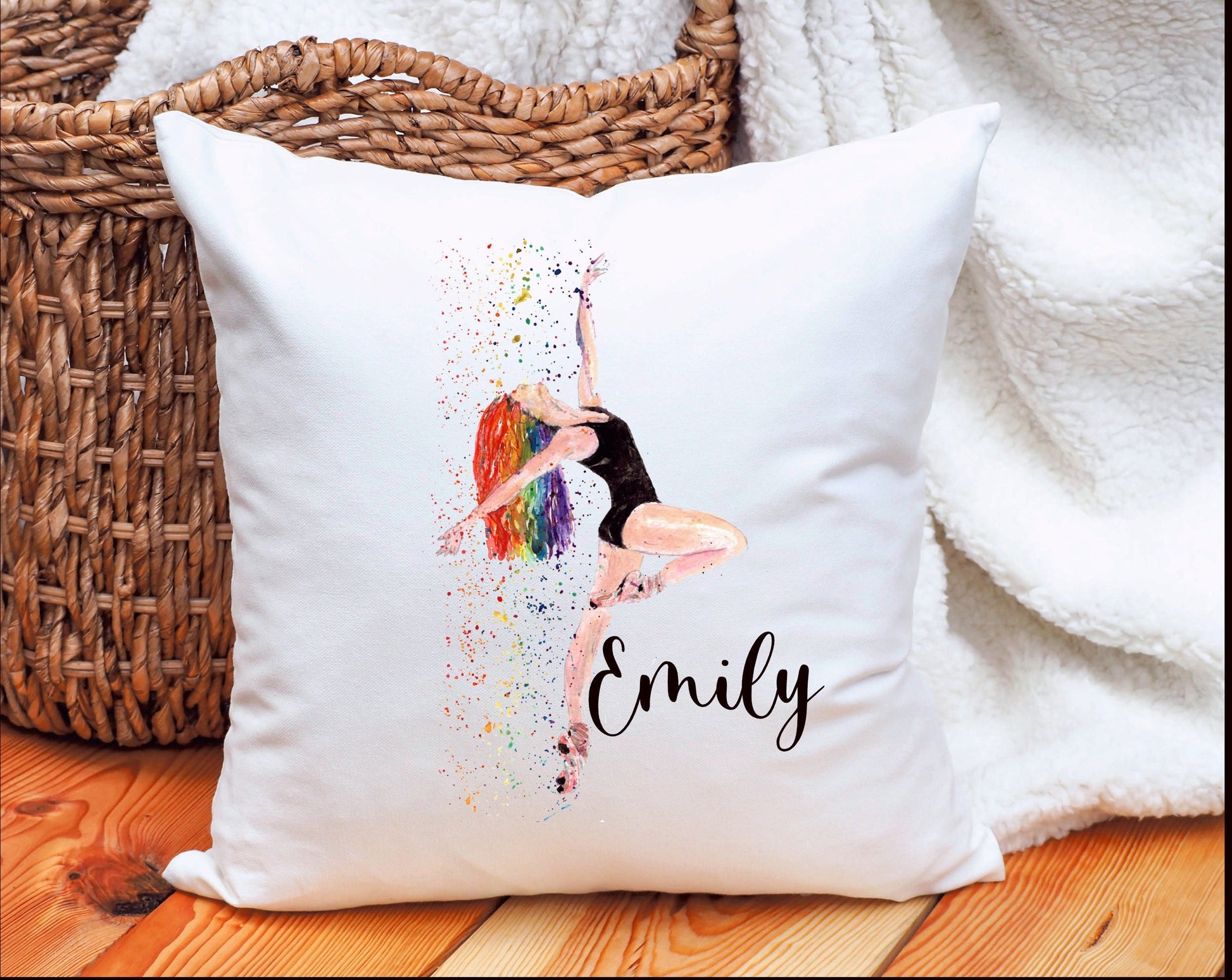 Dancer Cushion Gift, Personalised Dancer Cushion Gift, Ballet Dancer Gift, Daughter Gift, Friend Gift