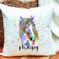 Personalised Horse Cushion Gift, Personalised Horse Cushion Gift, Friend Gift