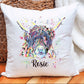 Personalised Highland Cow Mug, Highland Cow Cushion Gift, Personalised Highland Cow Cushion Gift, Friend Gift, Highland Cow Mug