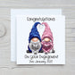 Personalised Engagement Card, Gonk Engagement Card, Congratulations Special Couple Engagement Card, Gonk, Gnome Personalised Engagement Card