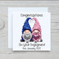 Personalised Engagement Card, Gonk Engagement Card, Congratulations Special Couple Engagement Card, Gonk, Gnome Personalised Engagement Card