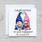 Personalised Engagement Card, Gonk Engagement Card, Congratulations Special Couple Engagement Card, Gonk, Gnome Personalised Engagement Card