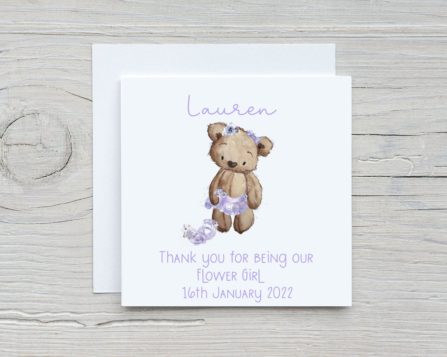 Flower Girl Thank You Card, Page Boy Card, Will You Be My Flower Girl?, Flower Girl Thank You Card, Page Boy Thank You Gift