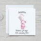 New Baby Card, Welsh New Baby Card, Croeso y'r byd, Congratulations New Baby Gift, Personalised New Baby Girl Card, New Baby Boy Card