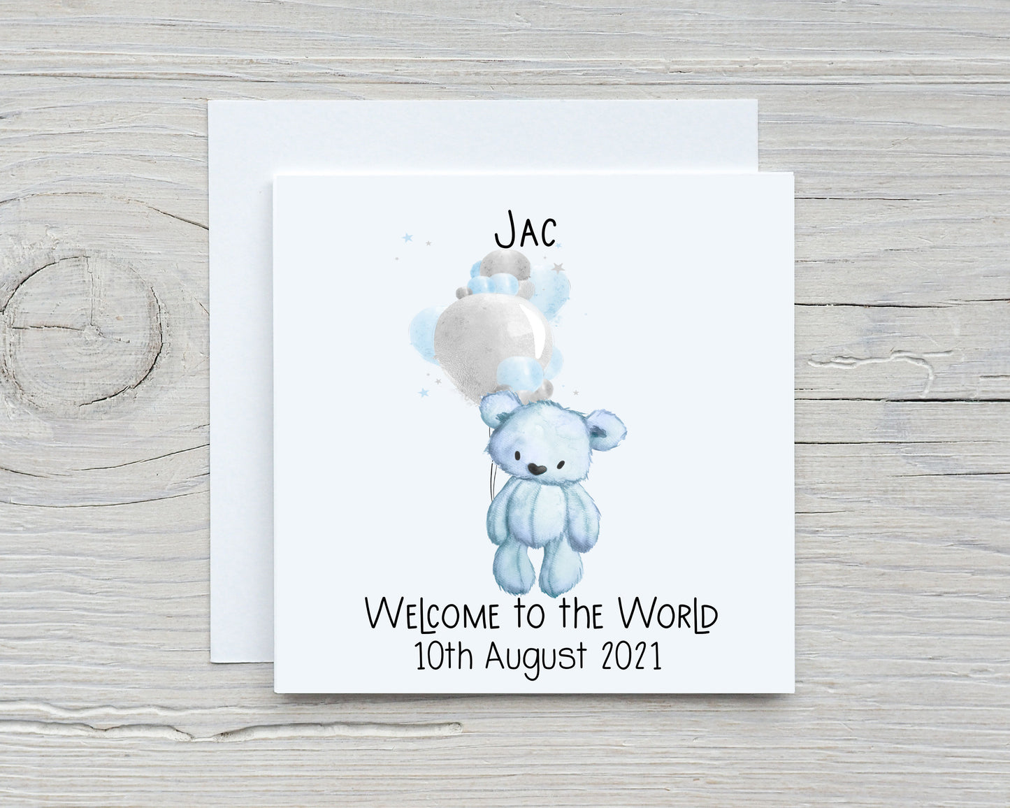 New Baby Card, Personalised New Baby Card, Congratulations New Baby Gift, Personalised New Baby Girl Card, New Baby Boy Card