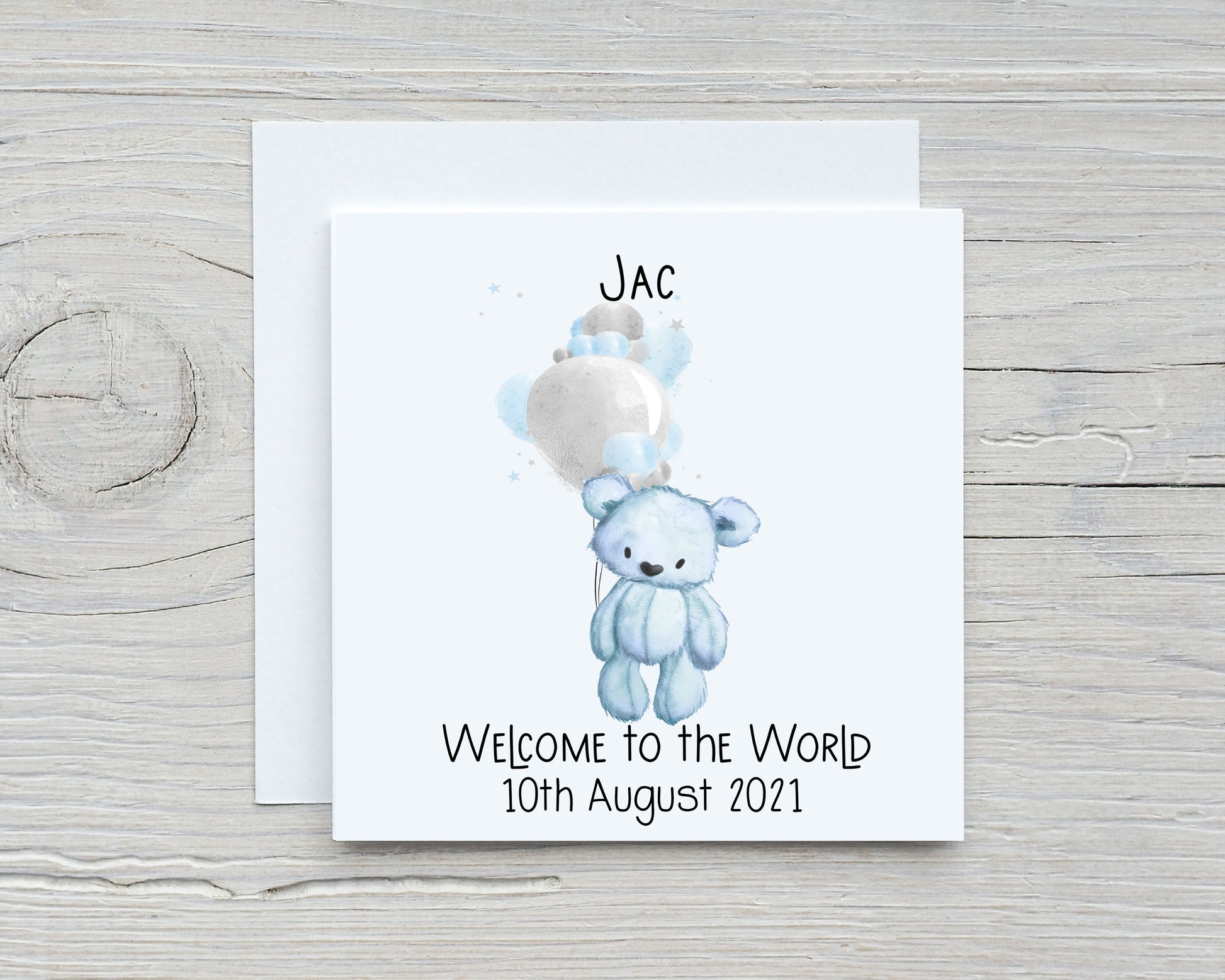 New Baby Card, Personalised New Baby Card, Congratulations New Baby Gift, Personalised New Baby Girl Card, New Baby Boy Card