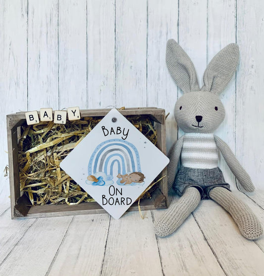 Baby On Board Sign, Personalised Baby On Board Car Sign